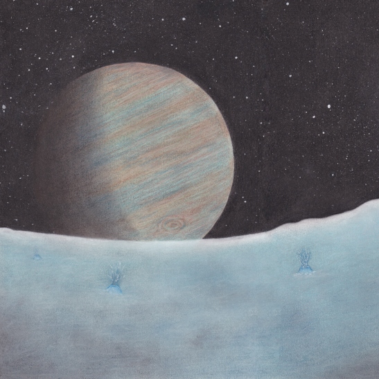 Illustration from the picture book <i>Luna und die rote Kristallhöhle</i>